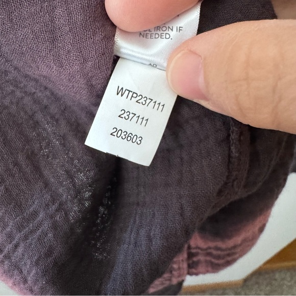 NWT J. Jill 100% cotton rose/navy boho long sleeve Size Small - Picture 6 of 7